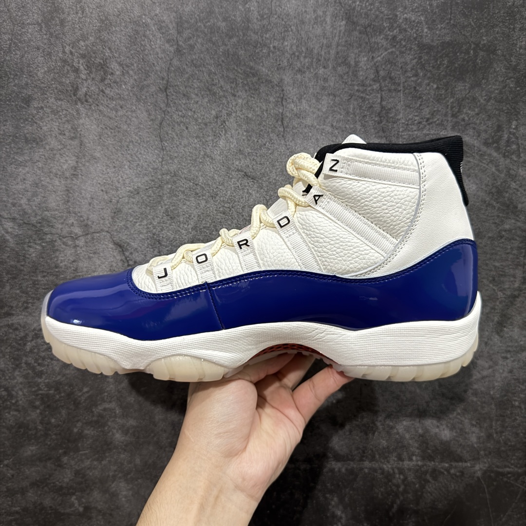 图片[2]-【外贸纯原】Air Jordan 11 Retro AJ11乔11 \” Rare Air \” 白蓝红 稀有空气 货号：IH0296-400 专业AJ外贸大厂出品 纯原质感 进口头层皮料 中底拉帮线 整体清洁度等各方面细节完全一键转发碾压市面诸多嘴炮\”纯原\” 升级原楦原纸版数据开发版型 采用漆皮镀膜牛培革组合耐磨防刮牛津布鞋面材质 搭载原厂碳纤维缓震中底 还原ZP细节 原厂流水成型工艺 厂级拉帮注胶效果 尺码：36 36.5 37.5 38 38.5 39 40 40.5 41 42 42.5 43 44 45 46 47.5-选品中心