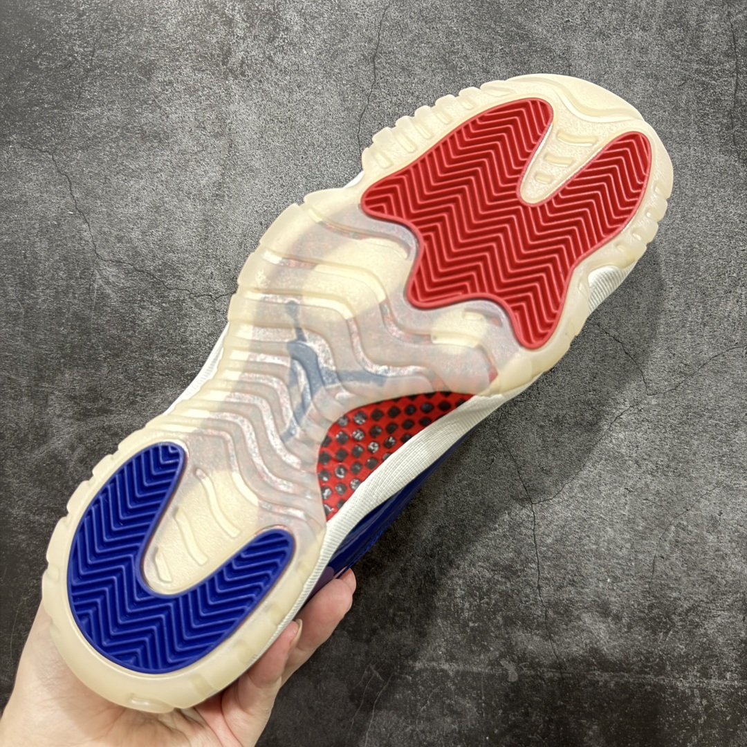 图片[9]-【外贸纯原】Air Jordan 11 Retro AJ11乔11 \” Rare Air \” 白蓝红 稀有空气 货号：IH0296-400 专业AJ外贸大厂出品 纯原质感 进口头层皮料 中底拉帮线 整体清洁度等各方面细节完全一键转发碾压市面诸多嘴炮\”纯原\” 升级原楦原纸版数据开发版型 采用漆皮镀膜牛培革组合耐磨防刮牛津布鞋面材质 搭载原厂碳纤维缓震中底 还原ZP细节 原厂流水成型工艺 厂级拉帮注胶效果 尺码：36 36.5 37.5 38 38.5 39 40 40.5 41 42 42.5 43 44 45 46 47.5-选品中心