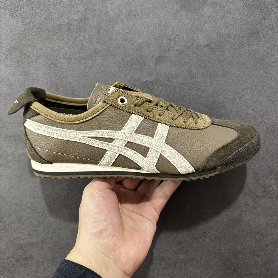 【公司级】Asics 鬼冢虎 Mexico 66 SD款 牛皮革 棕白色 印尼厂Oem原单材料 实拍上架 其余全部客供材料 淘宝B级代购店铺内供💯 四联官方吊牌 乳胶组合鞋垫、羊皮纸质中底 不用宰手买专柜 这里满足你👊🏼 尺码:36-45-选品中心