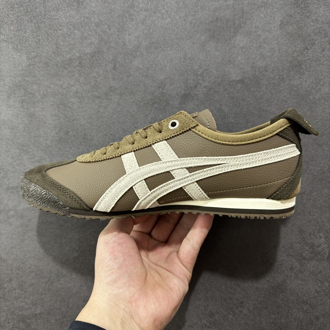 图片[2]-【公司级】Asics 鬼冢虎 Mexico 66 SD款 牛皮革 棕白色 印尼厂Oem原单材料 实拍上架 其余全部客供材料 淘宝B级代购店铺内供💯 四联官方吊牌 乳胶组合鞋垫、羊皮纸质中底 不用宰手买专柜 这里满足你👊🏼 尺码：36-45-选品中心