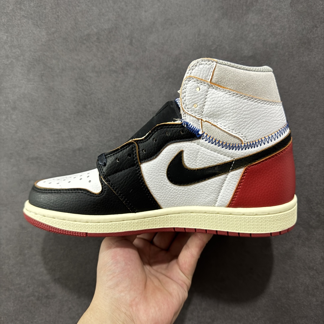 图片[2]-【头层福利版】Union x Air Jordan 1 Retro High高帮aj1 乔丹一代经典复古运动篮球板鞋 大厂福利 全头层皮料 原楦原纸板 细节如图所 尺码： 36-46-选品中心