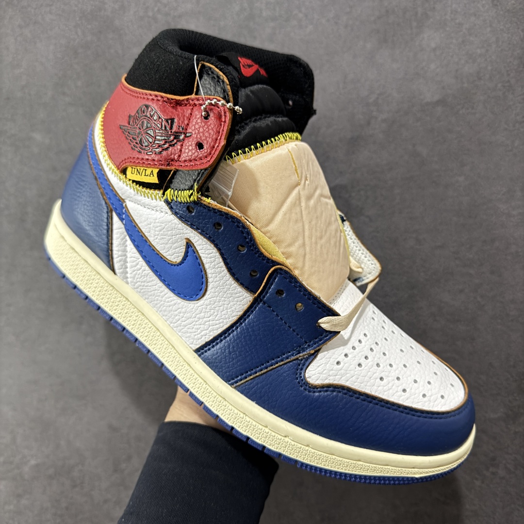 图片[3]-【头层福利版】Union x Air Jordan 1 Retro High高帮aj1 乔丹一代经典复古运动篮球板鞋 大厂福利 全头层皮料 原楦原纸板 细节如图所 尺码： 36-46-选品中心