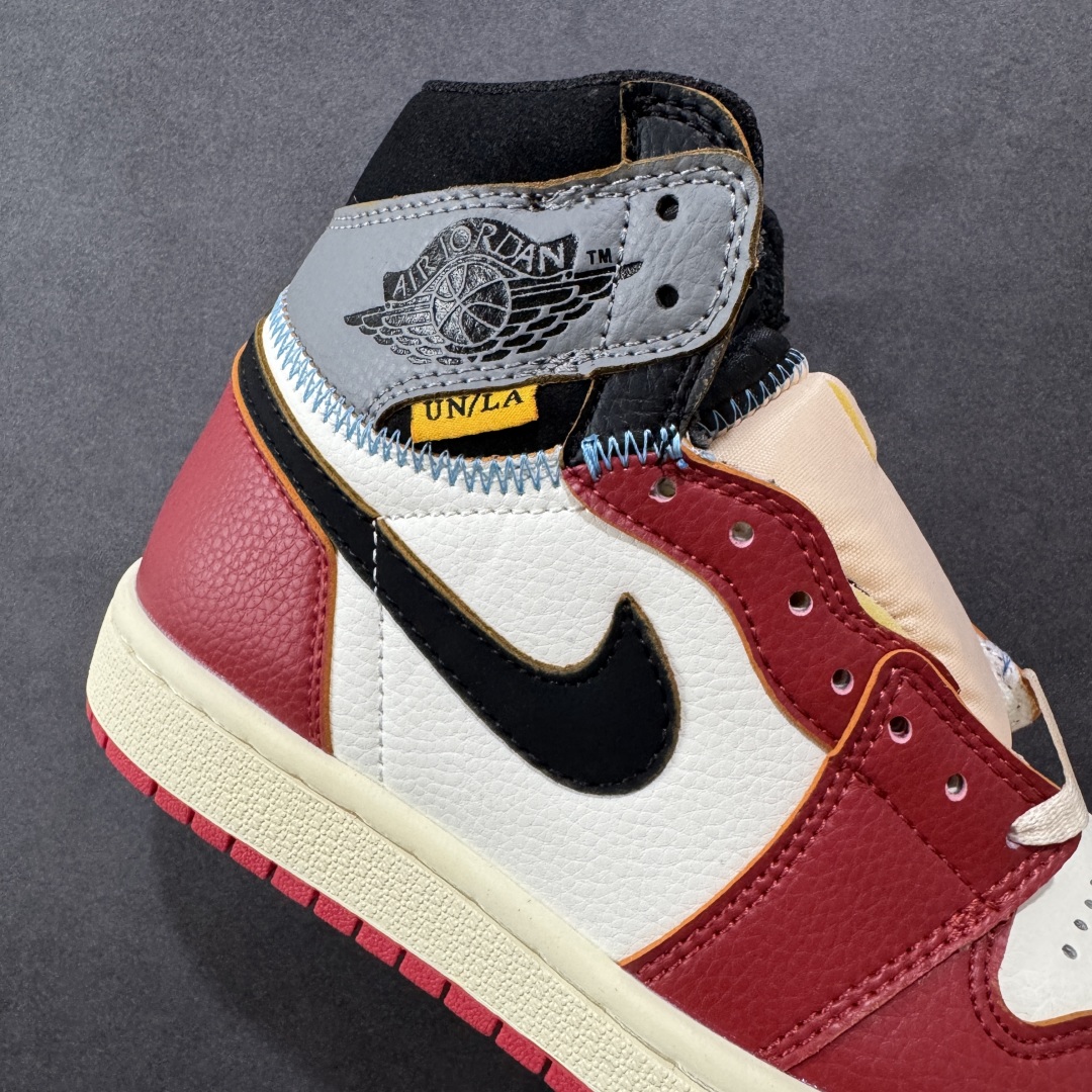 图片[6]-【头层福利版】Union x Air Jordan 1 Retro High高帮aj1 乔丹一代经典复古运动篮球板鞋 大厂福利 全头层皮料 原楦原纸板 细节如图所 尺码： 36-46-选品中心