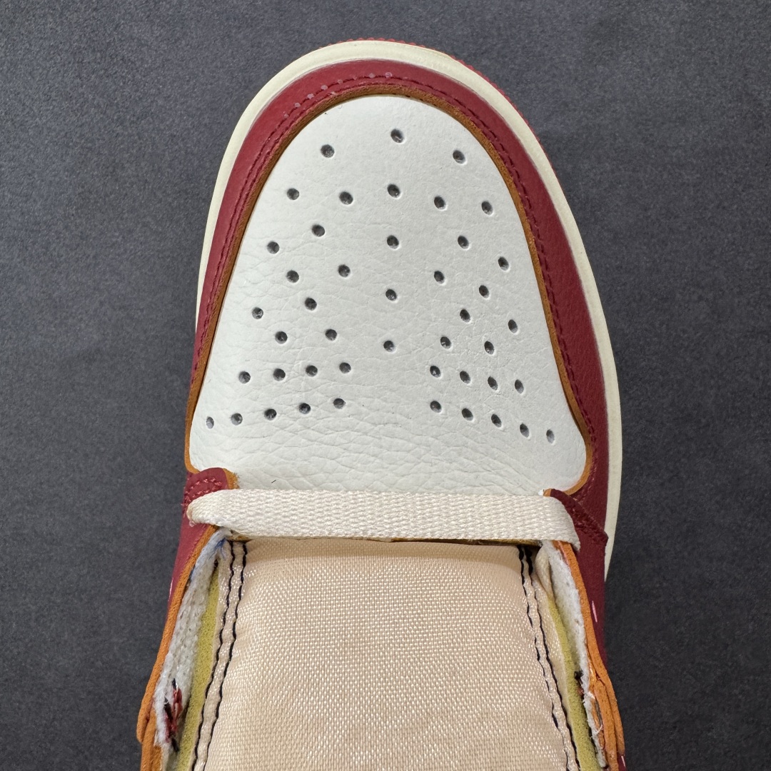 图片[8]-【头层福利版】Union x Air Jordan 1 Retro High高帮aj1 乔丹一代经典复古运动篮球板鞋 大厂福利 全头层皮料 原楦原纸板 细节如图所 尺码： 36-46-选品中心