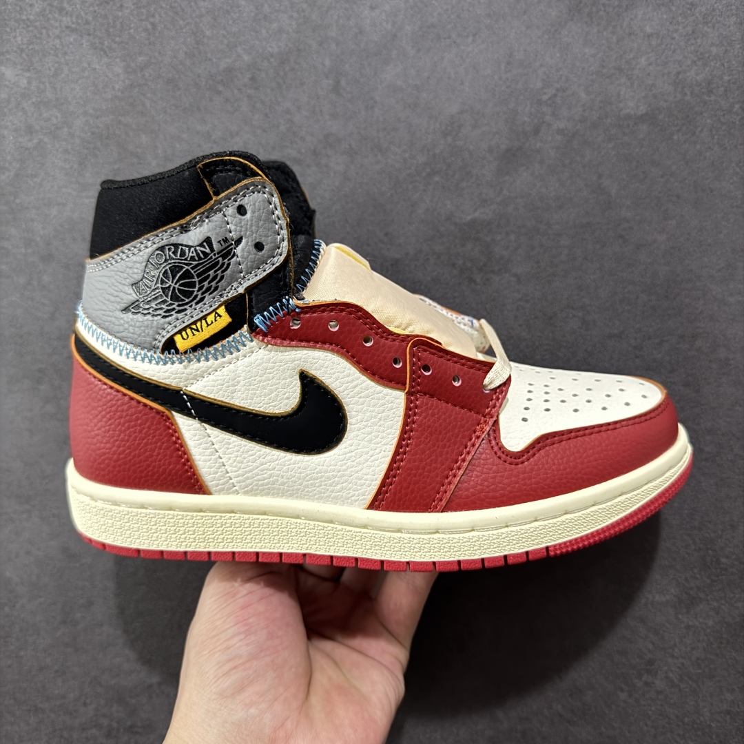 【头层福利版】Union x Air Jordan 1 Retro High高帮aj1 乔丹一代经典复古运动篮球板鞋 大厂福利 全头层皮料 原楦原纸板 细节如图所 尺码: 36-46-选品中心