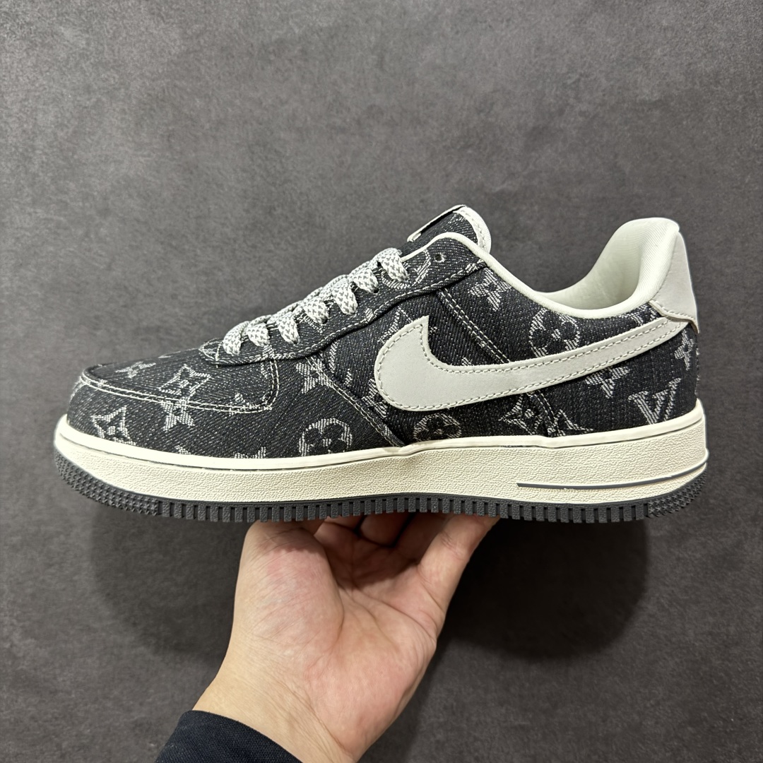 图片[2]-【定制版】Nike Air Force 1\’07 Low LV联名 黑牛仔 空军一号低帮休闲板鞋 ZD1988-003  原楦头原纸板 原装鞋盒 原厂鞋底 超高清洁度 细节完美  尺码：36 36.5 37.5 38 38.5 39 40 40.5 41 42 42.5 43 44 44.5 45-选品中心