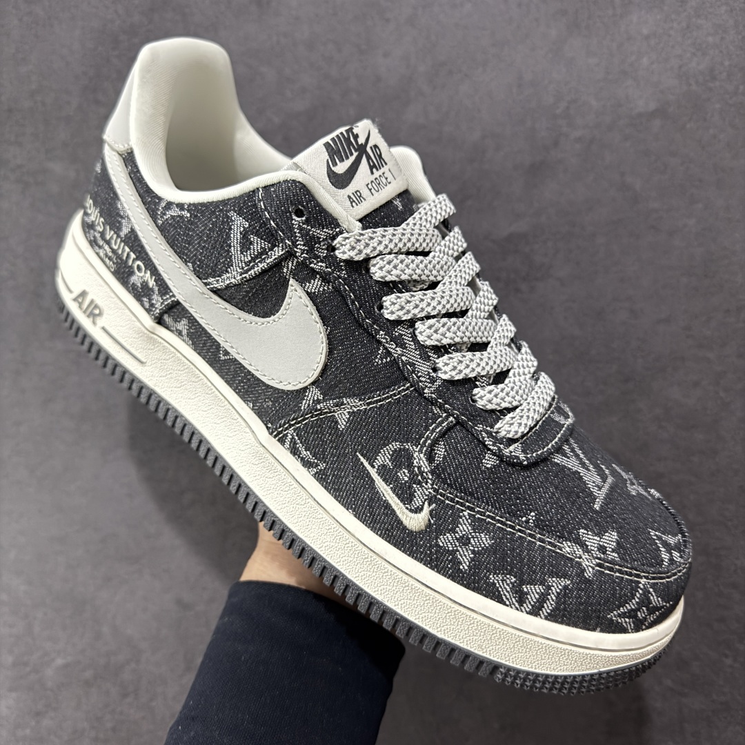 图片[3]-【定制版】Nike Air Force 1\’07 Low LV联名 黑牛仔 空军一号低帮休闲板鞋 ZD1988-003  原楦头原纸板 原装鞋盒 原厂鞋底 超高清洁度 细节完美  尺码：36 36.5 37.5 38 38.5 39 40 40.5 41 42 42.5 43 44 44.5 45-选品中心
