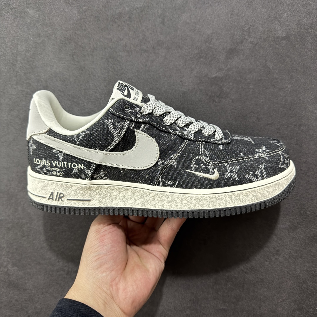 【定制版】Nike Air Force 1\'07 Low LV联名 黑牛仔 空军一号低帮休闲板鞋 ZD1988-003  原楦头原纸板 原装鞋盒 原厂鞋底 超高清洁度 细节完美  尺码:36 36.5 37.5 38 38.5 39 40 40.5 41 42 42.5 43 44 44.5 45-选品中心