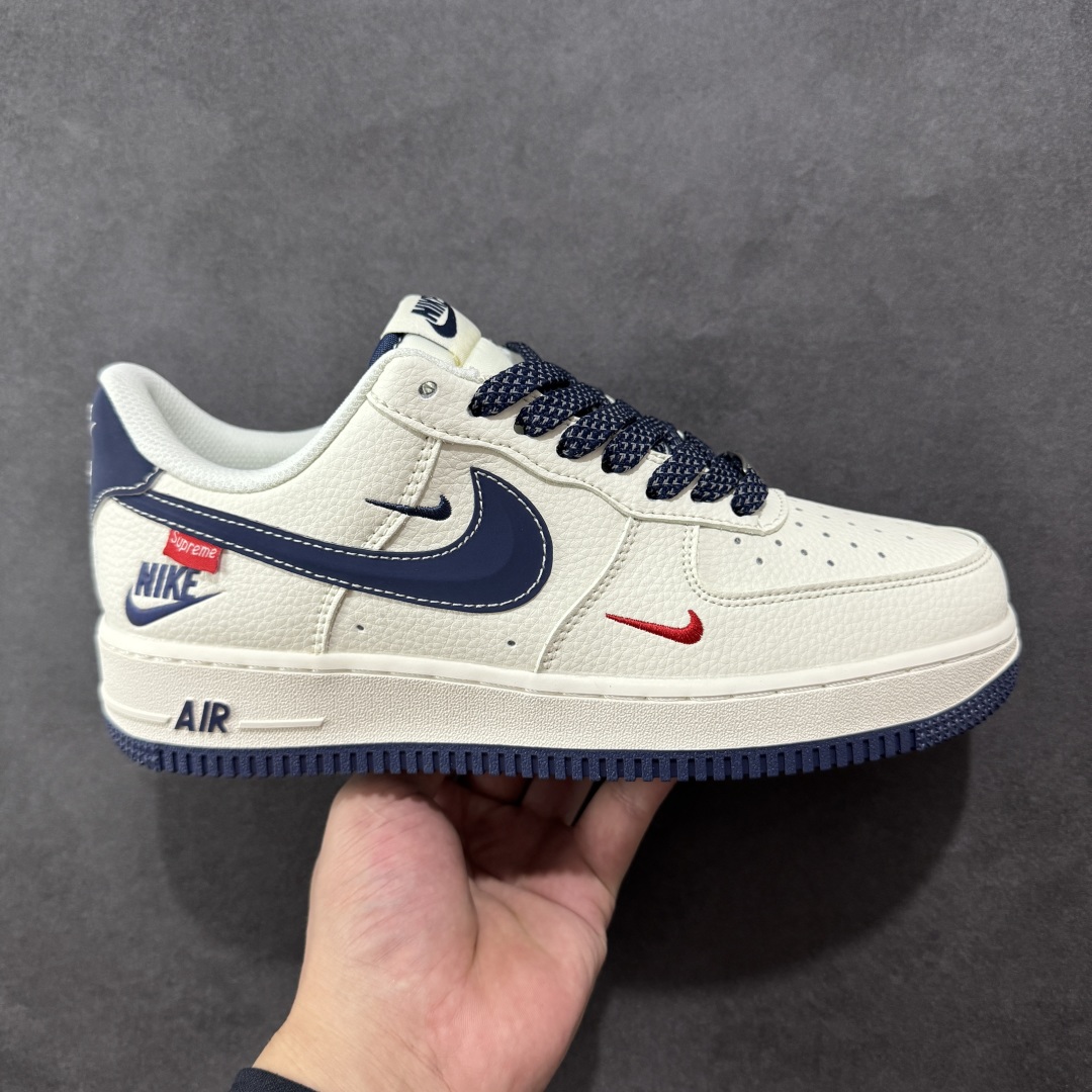 【定制版】Nike Air Force 1\'07 Low Supreme联名 米蓝勾 空军一号低帮休闲板鞋  #原楦头原纸板 原装鞋盒 原厂鞋底 超高清洁度 细节完美 货号:HH7518-071  尺码:36 36.5 37.5 38 38.5 39 40 40.5 41 42 42.5 43 44 44.5 45-选品中心