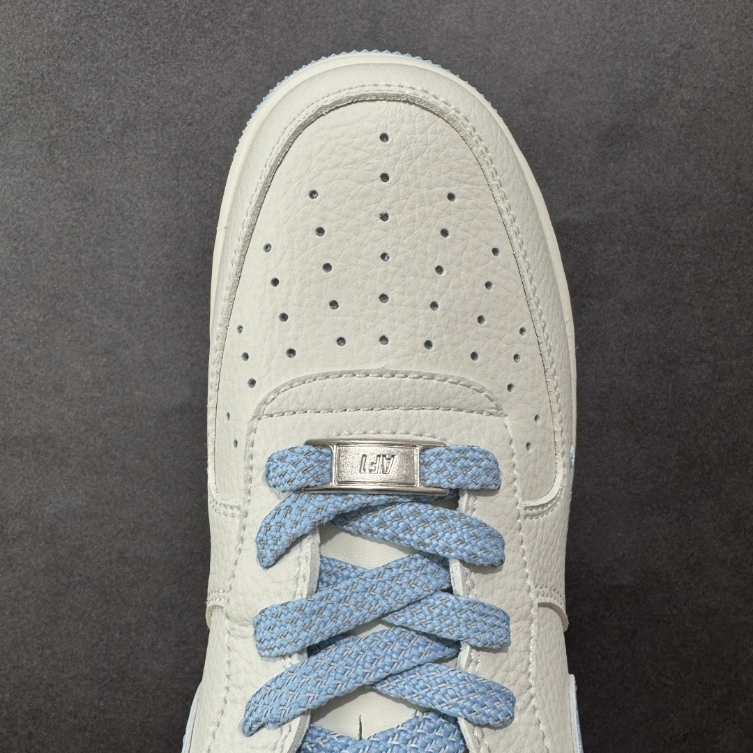 图片[8]-【定制版】Nike Air Force 1\’07 Low 联名 天蓝勾 空军一号低帮休闲板鞋  #原楦头原纸板 原装鞋盒 原厂鞋底 超高清洁度 细节完美 货号：CS5288-030  尺码：36 36.5 37.5 38 38.5 39 40 40.5 41 42 42.5 43 44 44.5 45-选品中心