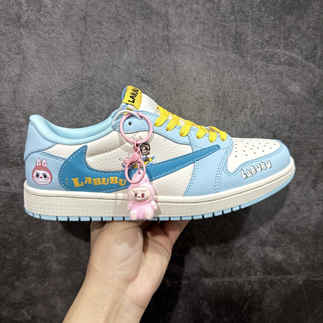  
【定制版】Travis Scott x Nike Air Jordan 1 Low x LABUBU