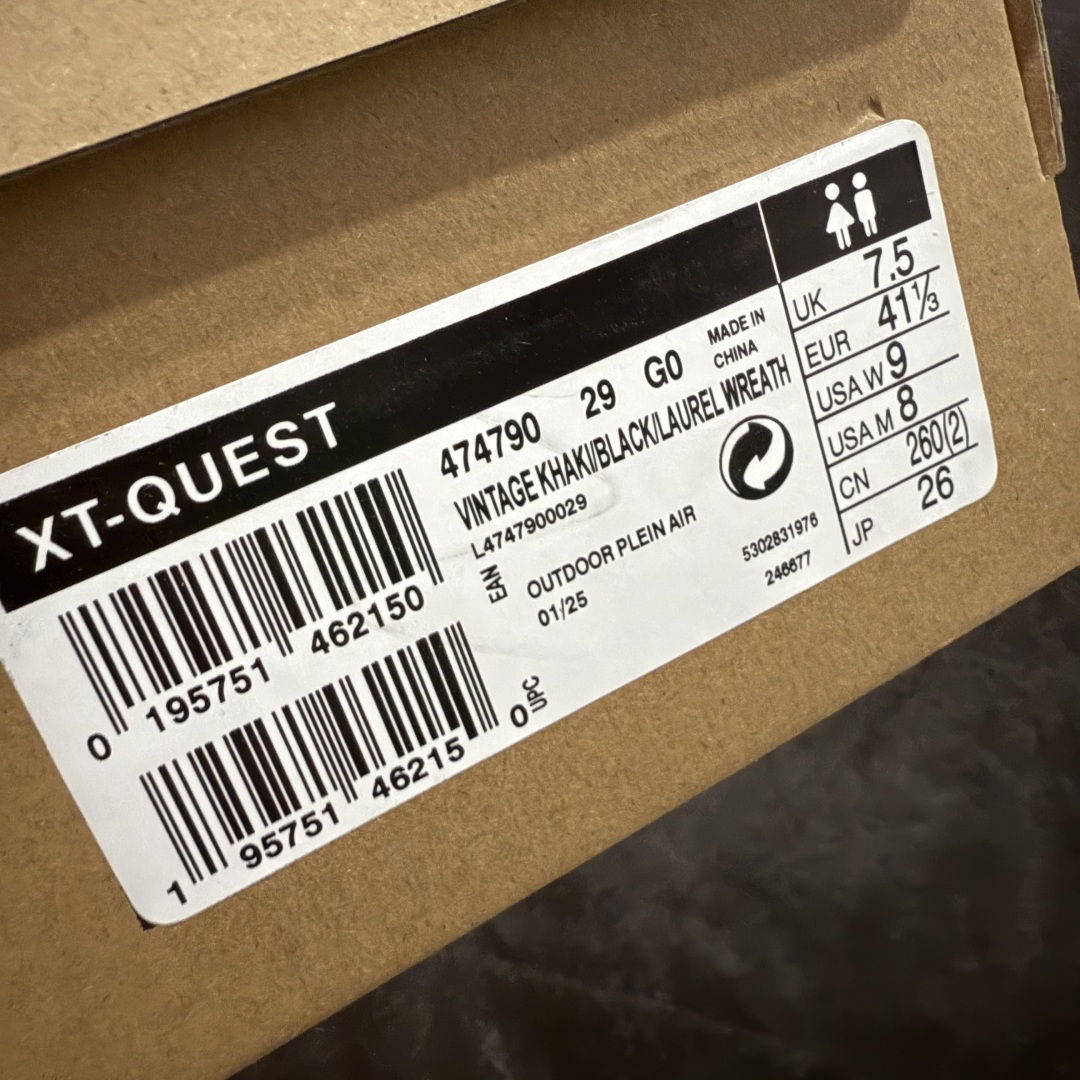 图片[11]-【A1外贸版】Salomon XT-QUEST ADV 萨洛蒙情侣款户外机能鞋 复古卡其色 474790 全新外贸大厂出品 细节品质大改进 独立私模 最大做到47.5码 全鞋采用为原厂一致材料打造 全新鞋型 相对市场版本 版型更正 全新玻璃冲刀 清洁度提升 同步原版左右鞋带孔的间距加大（市场版间距太小） 网面与鞋头材料校对一致无色差（市面版本有色差） 大底contagrip凹陷程度同步原版（市面版都有差别） 鞋舌两侧鞋帮脚踝处更加直挺（之前老版往中间踏） 鞋头处添加☯️太极标 所有细节多次修改校正 坚持同步原版无差别 毋庸置疑全市场最好的版本💪🏻终端优势供应 尺码：36 36.5 37.5 38 38.5 39 40 40.5 41 42 42.5 43 44 44.5 45 46 47.5-选品中心