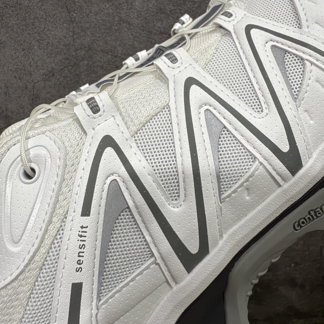 图片[2]-【A1外贸版】Salomon XT-QUEST ADV 萨洛蒙情侣款户外机能鞋 复古白色 410523 全新外贸大厂出品 细节品质大改进 独立私模 最大做到47.5码 全鞋采用为原厂一致材料打造 全新鞋型 相对市场版本 版型更正 全新玻璃冲刀 清洁度提升 同步原版左右鞋带孔的间距加大（市场版间距太小） 网面与鞋头材料校对一致无色差（市面版本有色差） 大底contagrip凹陷程度同步原版（市面版都有差别） 鞋舌两侧鞋帮脚踝处更加直挺（之前老版往中间踏） 鞋头处添加☯️太极标 所有细节多次修改校正 坚持同步原版无差别 毋庸置疑全市场最好的版本💪🏻终端优势供应 尺码：36 36.5 37.5 38 38.5 39 40 40.5 41 42 42.5 43 44 44.5 45 46 47.5-选品中心