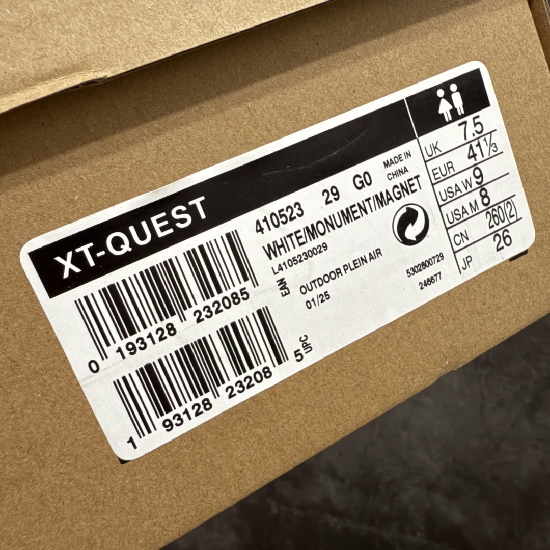 图片[9]-【A1外贸版】Salomon XT-QUEST ADV 萨洛蒙情侣款户外机能鞋 复古白色 410523 全新外贸大厂出品 细节品质大改进 独立私模 最大做到47.5码 全鞋采用为原厂一致材料打造 全新鞋型 相对市场版本 版型更正 全新玻璃冲刀 清洁度提升 同步原版左右鞋带孔的间距加大（市场版间距太小） 网面与鞋头材料校对一致无色差（市面版本有色差） 大底contagrip凹陷程度同步原版（市面版都有差别） 鞋舌两侧鞋帮脚踝处更加直挺（之前老版往中间踏） 鞋头处添加☯️太极标 所有细节多次修改校正 坚持同步原版无差别 毋庸置疑全市场最好的版本💪🏻终端优势供应 尺码：36 36.5 37.5 38 38.5 39 40 40.5 41 42 42.5 43 44 44.5 45 46 47.5-选品中心