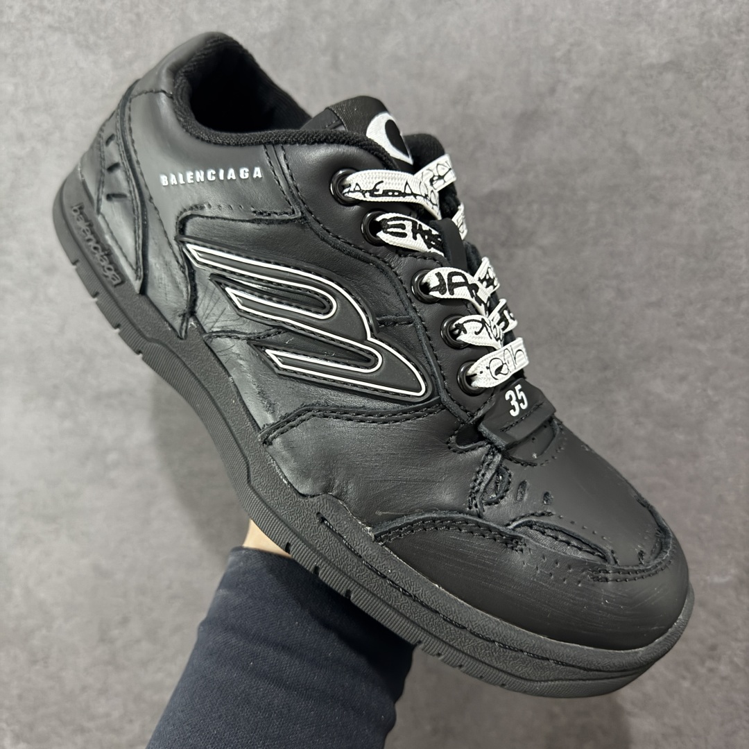 图片[3]-【广东礼盒版】Balenciaga 巴黎世家 Hamptons 手工做旧款 牛皮革 复古圆头系带低帮休闲鞋 官方原配套鞋盒 防尘纸配套齐全 尺码：35 36 37 38 39 40 女鞋先出-选品中心