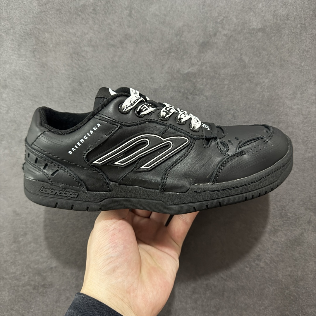 【广东礼盒版】Balenciaga 巴黎世家 Hamptons 手工做旧款 牛皮革 复古圆头系带低帮休闲鞋 官方原配套鞋盒 防尘纸配套齐全 尺码:35 36 37 38 39 40 女鞋先出-选品中心