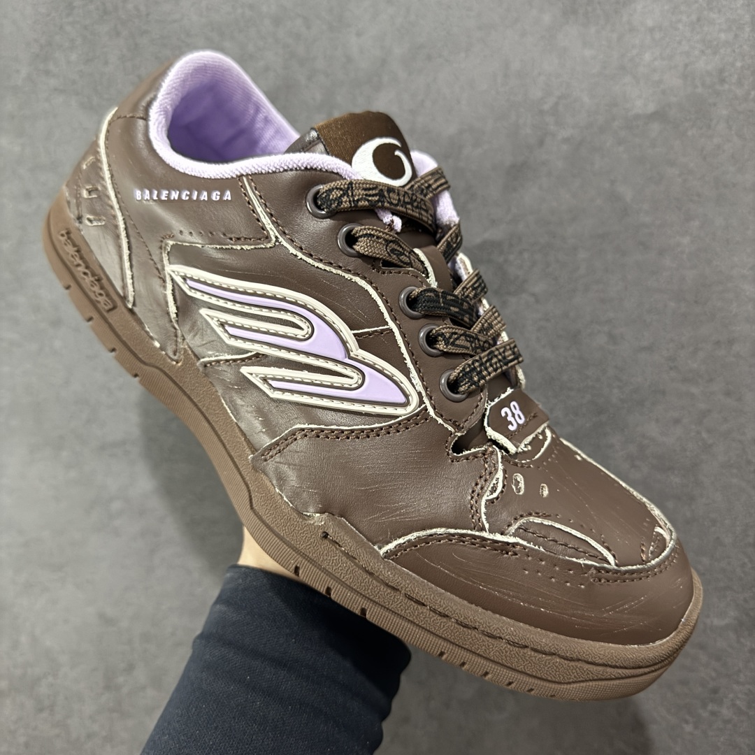 图片[3]-【广东礼盒版】Balenciaga 巴黎世家 Hamptons 手工做旧款 牛皮革 复古圆头系带低帮休闲鞋 官方原配套鞋盒 防尘纸配套齐全 尺码：35 36 37 38 39 40 女鞋先出-选品中心