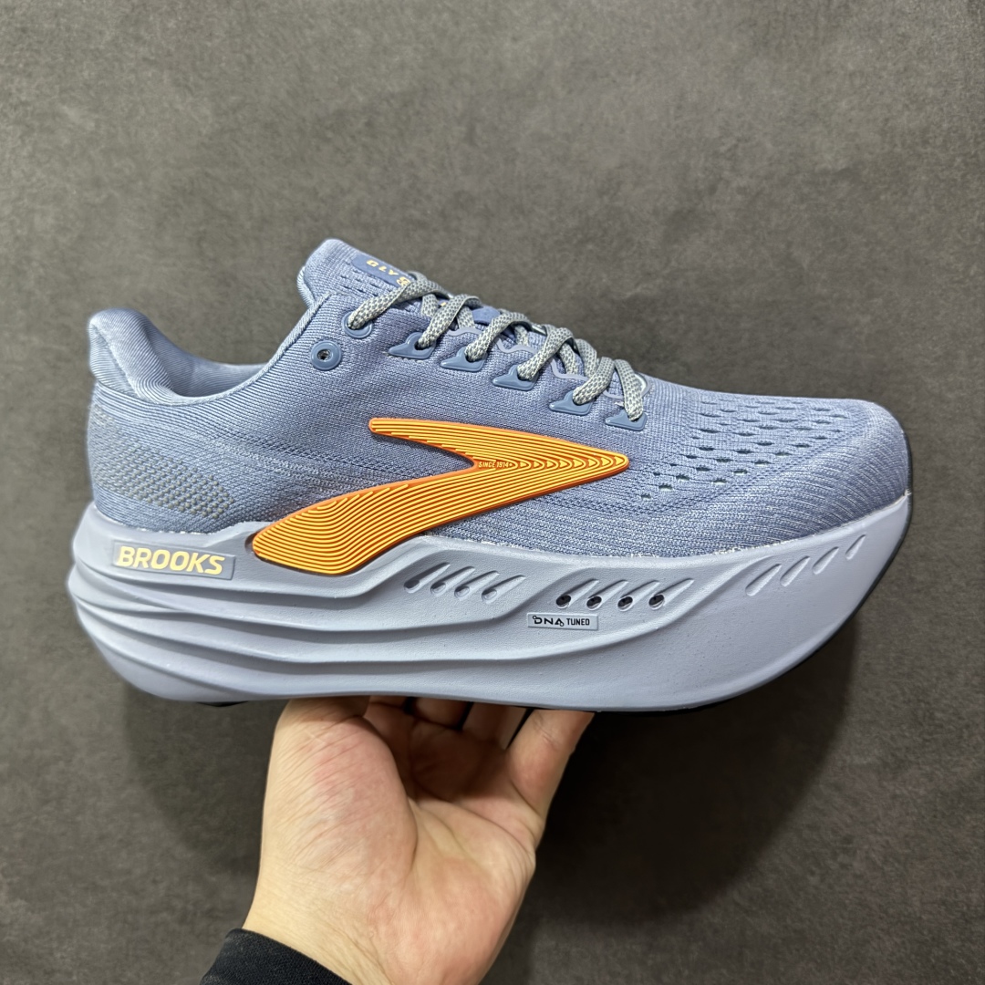 【纯原版】Brooks 布鲁克斯 Glycerin Max超级甘油 超弹轻盈跑步鞋 低帮透气缓震支撑休闲运动慢跑鞋 采用改进工程空气网眼组合热熔工艺 鞋面材质搭载DNA LOFT V2密度泡棉缓震系统 中底外置防滑耐磨橡胶底片 尺码:36-46-选品中心