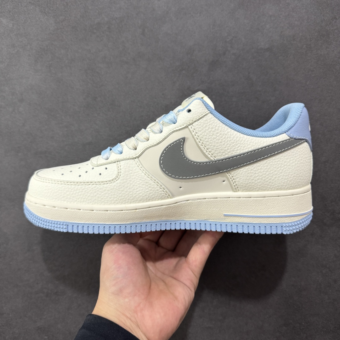 260 定制版 Nike Air Force 1'07 Low 斯图西联名 骷髅米灰蓝 空军一号低帮休闲板鞋 QW5606-269