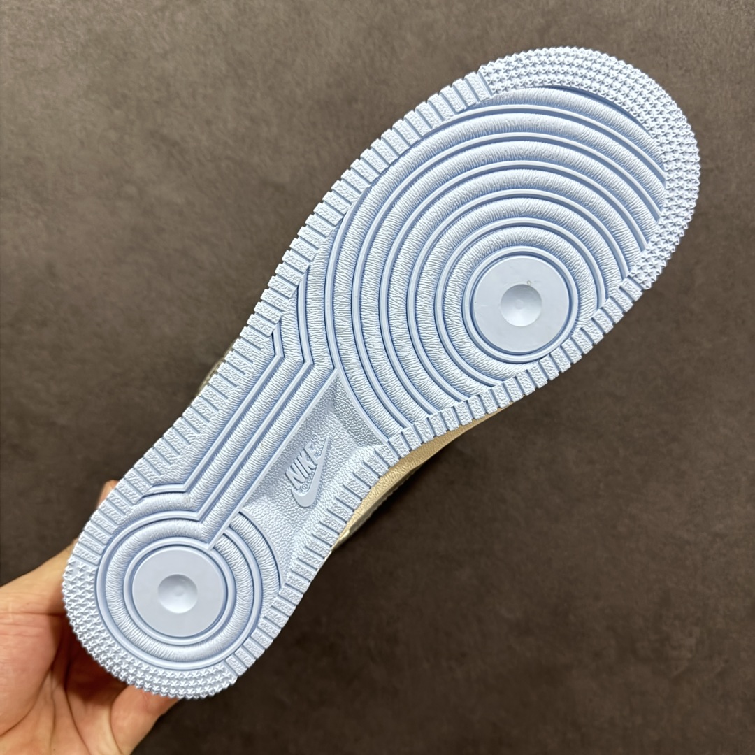 260 定制版 Nike Air Force 1'07 Low 斯图西联名 骷髅米灰蓝 空军一号低帮休闲板鞋 QW5606-269