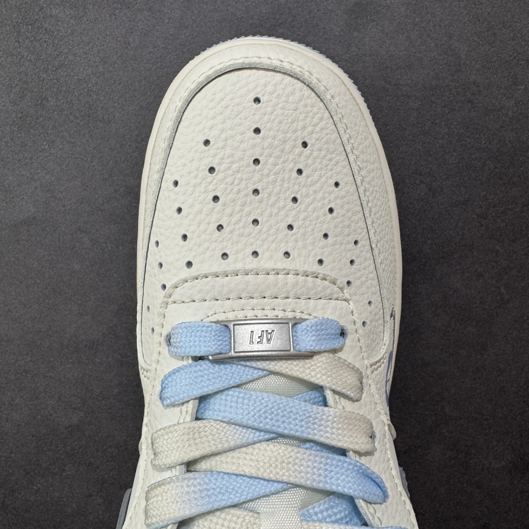 260 定制版 Nike Air Force 1'07 Low 斯图西联名 骷髅米灰蓝 空军一号低帮休闲板鞋 QW5606-269