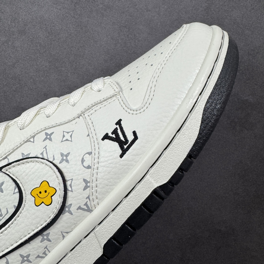 280 定制版 Nike SB Dunk Low LV拉布布 三方联名 白碳黑 高端定制 低帮休闲板鞋 SC0601-455
