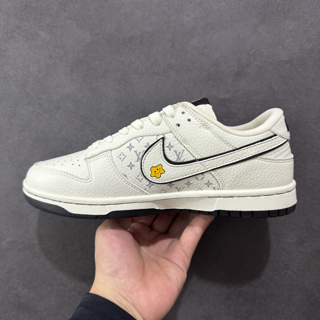 280 定制版 Nike SB Dunk Low LV拉布布 三方联名 白碳黑 高端定制 低帮休闲板鞋 SC0601-455