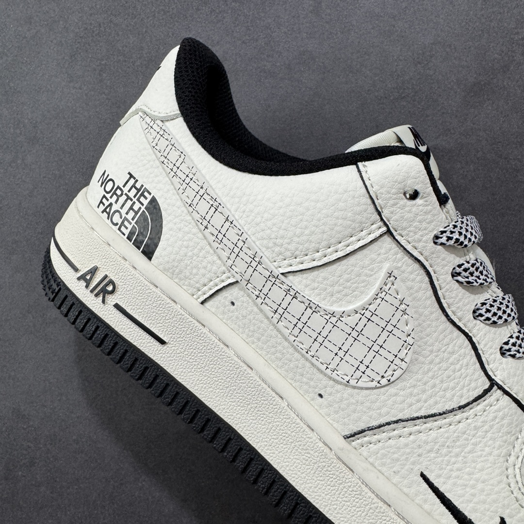 定制版 NIke Air Force 1 '07 Low “北面联名——米黑网格”空军一号 低帮 运动休闲鞋 JP8028-007