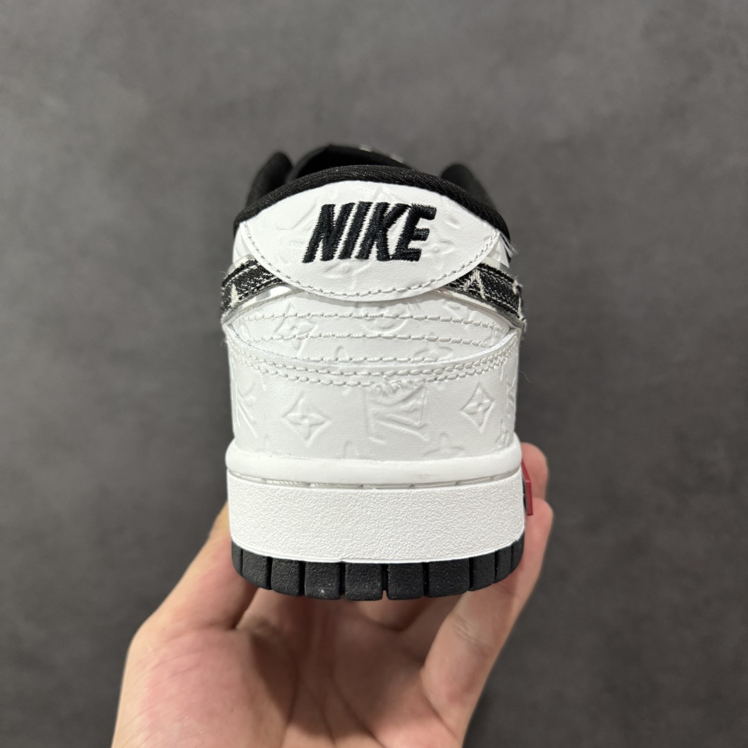 定制版 Louis Vuitton x Nike Dunk SB Low 路易威登LV低帮 白黑牛仔勾 休闲运动板鞋 DS6608-002