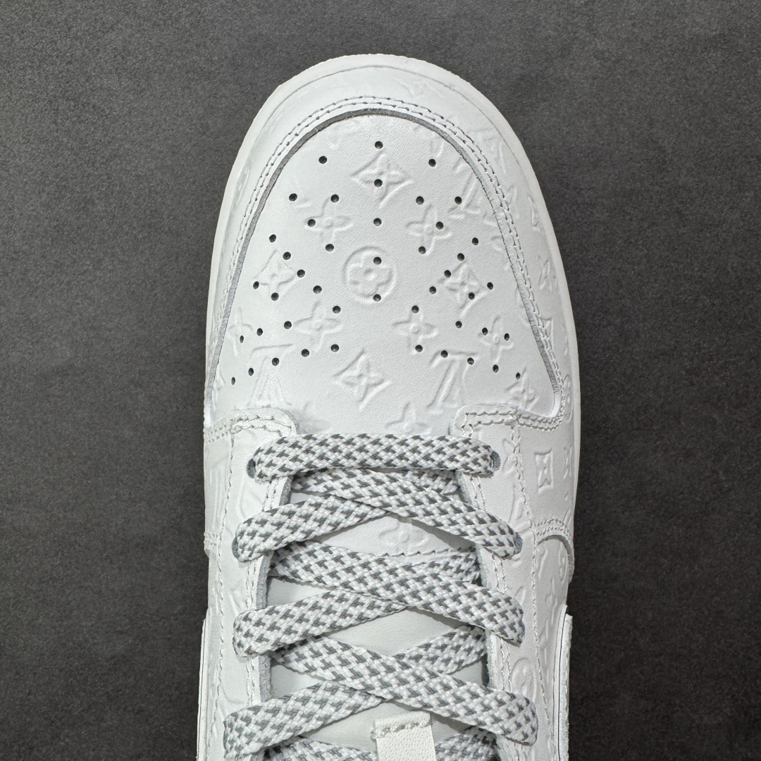 260 定制版 Nike SB Dunk Low “路易威登LV联名---纯白lv印花” 高端定制 低帮休闲板鞋 DS6608-001