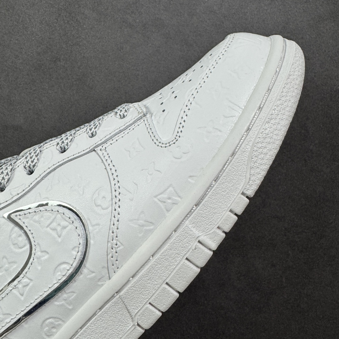 260 定制版 Nike SB Dunk Low “路易威登LV联名---纯白lv印花” 高端定制 低帮休闲板鞋 DS6608-001