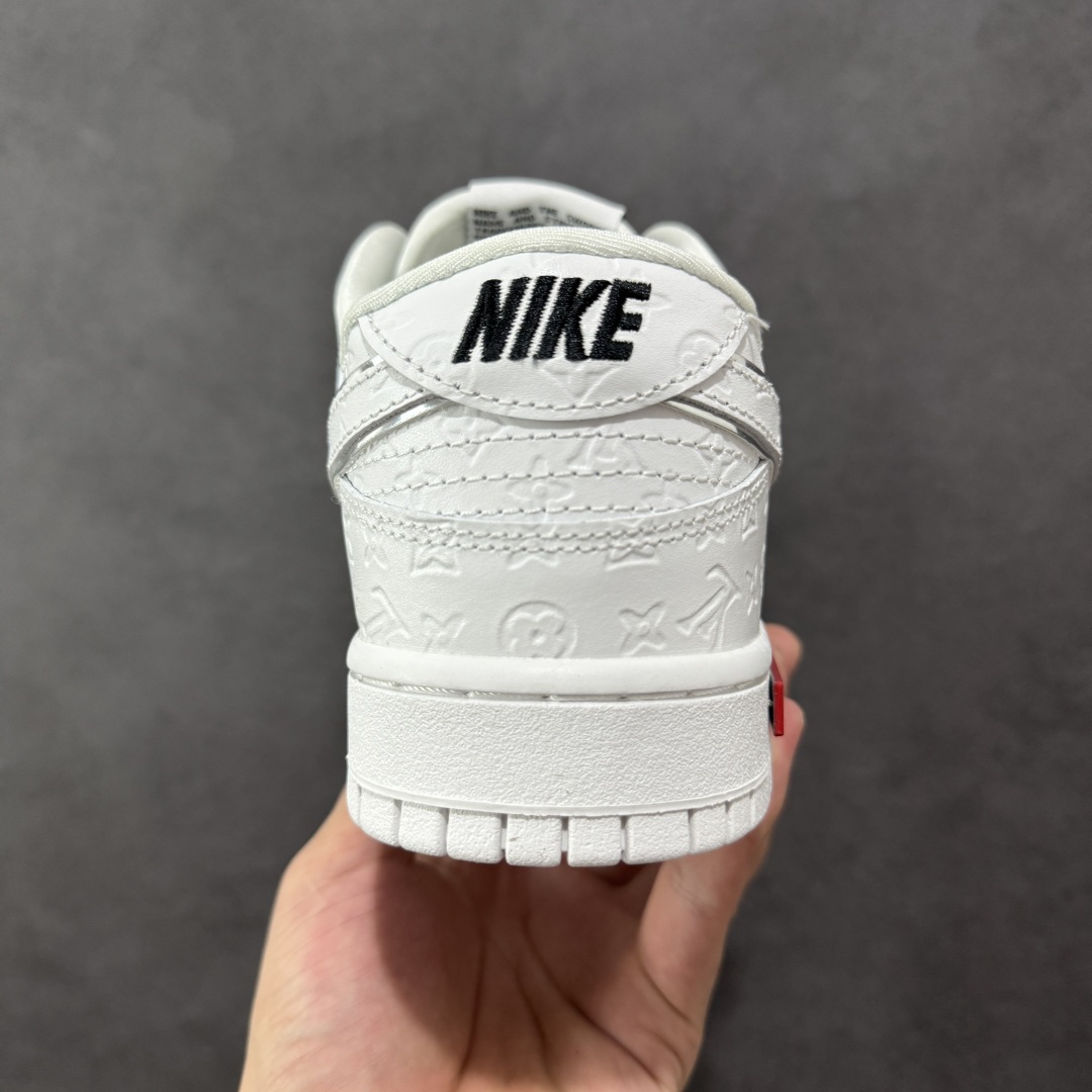 260 定制版 Nike SB Dunk Low “路易威登LV联名---纯白lv印花” 高端定制 低帮休闲板鞋 DS6608-001