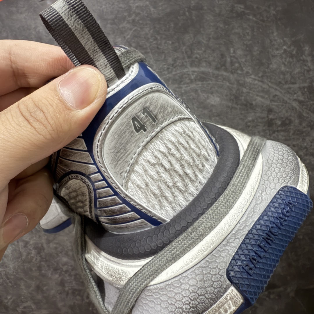 图片[2]-【X版2.0纯原】Balenciaga 3XL 蜘蛛侠 全新金属B款绑带 Sneaker XXXL 巴黎世家 系带老爹鞋 市面最顶没有之一 原厂楦头生产 网布 超纤 均采购于 原厂材料 不然穿出门就是一眼假 大底独立模具开发 细节修正 无数次版型调整 鞋子可随意对比正品！ 尺码：35/46(偏大一码)-选品中心
