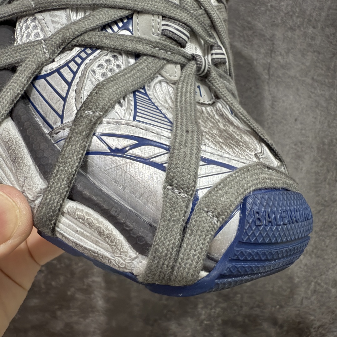 图片[4]-【X版2.0纯原】Balenciaga 3XL 蜘蛛侠 全新金属B款绑带 Sneaker XXXL 巴黎世家 系带老爹鞋 市面最顶没有之一 原厂楦头生产 网布 超纤 均采购于 原厂材料 不然穿出门就是一眼假 大底独立模具开发 细节修正 无数次版型调整 鞋子可随意对比正品！ 尺码：35/46(偏大一码)-选品中心
