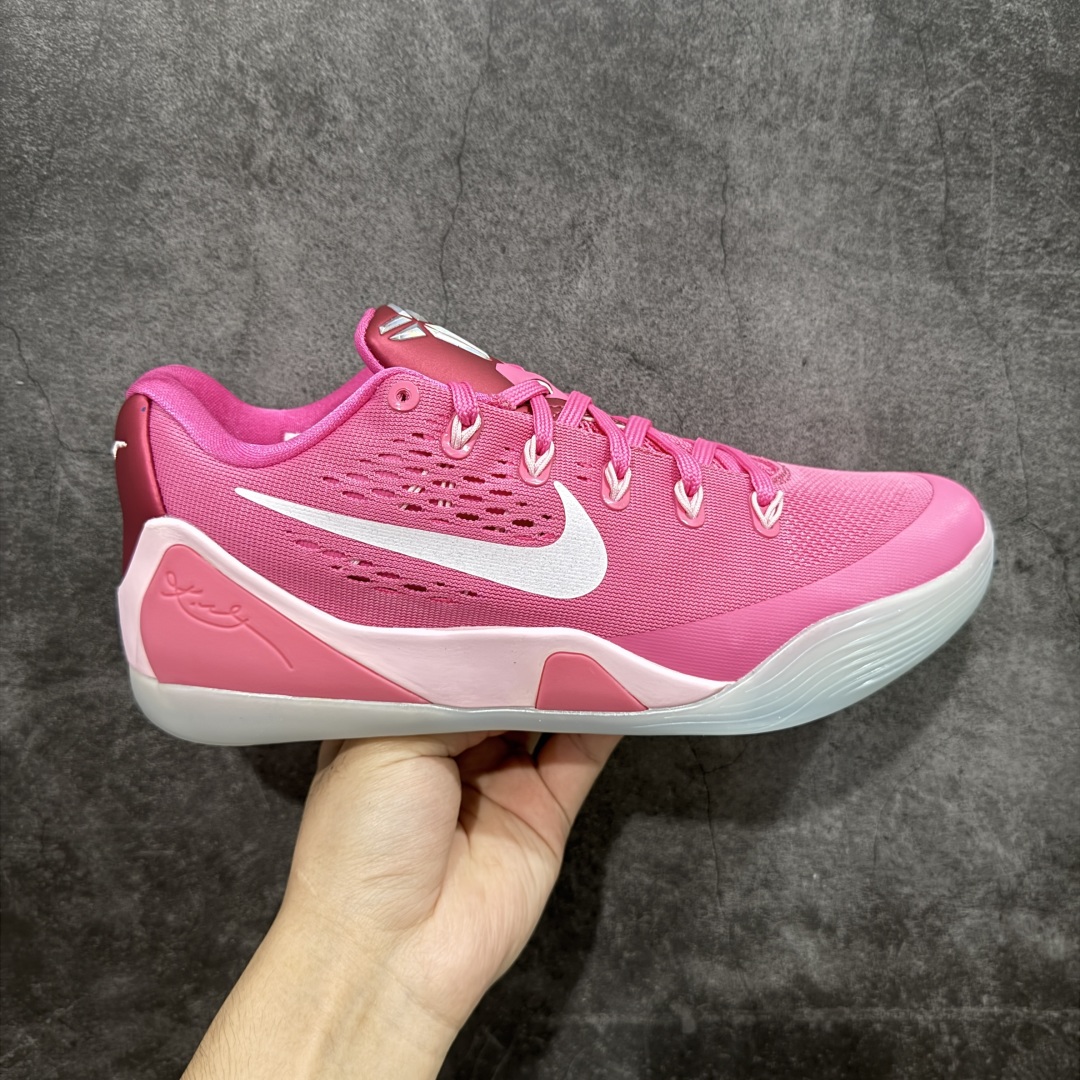  
【纯原】Nike Kobe 9 Low EM Think Pink PE 科比九代舒适减震防滑低帮篮
