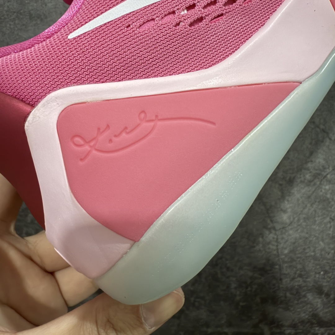 图片[3]-【S2纯原】Nike Kobe 9 Low EM Think Pink PE 科比九代舒适减震防滑低帮篮球鞋 粉色 HQ4995-600 React科技鞋垫加持 实战配置直接拉满 原楦纸板开发 鞋身流线型、后跟塑形 区分土肥圆 原厂针织鞋面一针一线匹配原版 全身鞋材卡料色独家定制 唯一万针立体刺绣SWOOSH 真实底模最大48.5 实战利器 专供海外市场 尺码：40 40.5 41 42 42.5 43 44 44.5 45 46 47.5 48.5 （脚宽、脚胖 建议买大半码）-选品中心