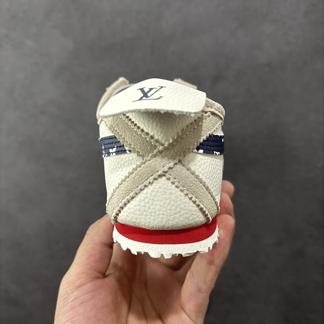  
【定制版】Onitsuka Tiger 鬼冢虎 -LV联名 低帮运动休闲鞋 棕色撞色条纹配色   亚