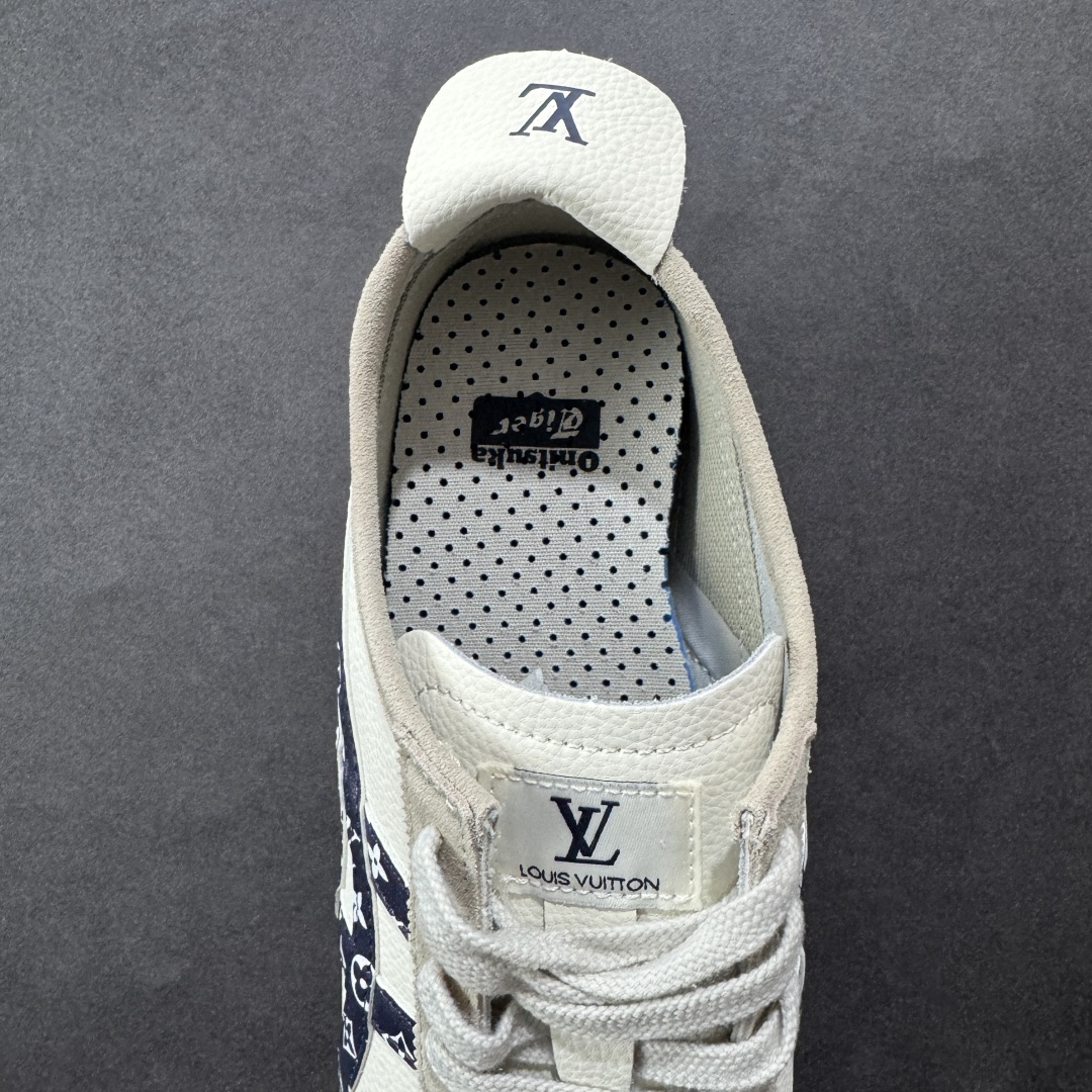  
【定制版】Onitsuka Tiger 鬼冢虎 -LV联名 低帮运动休闲鞋 棕色撞色条纹配色   亚