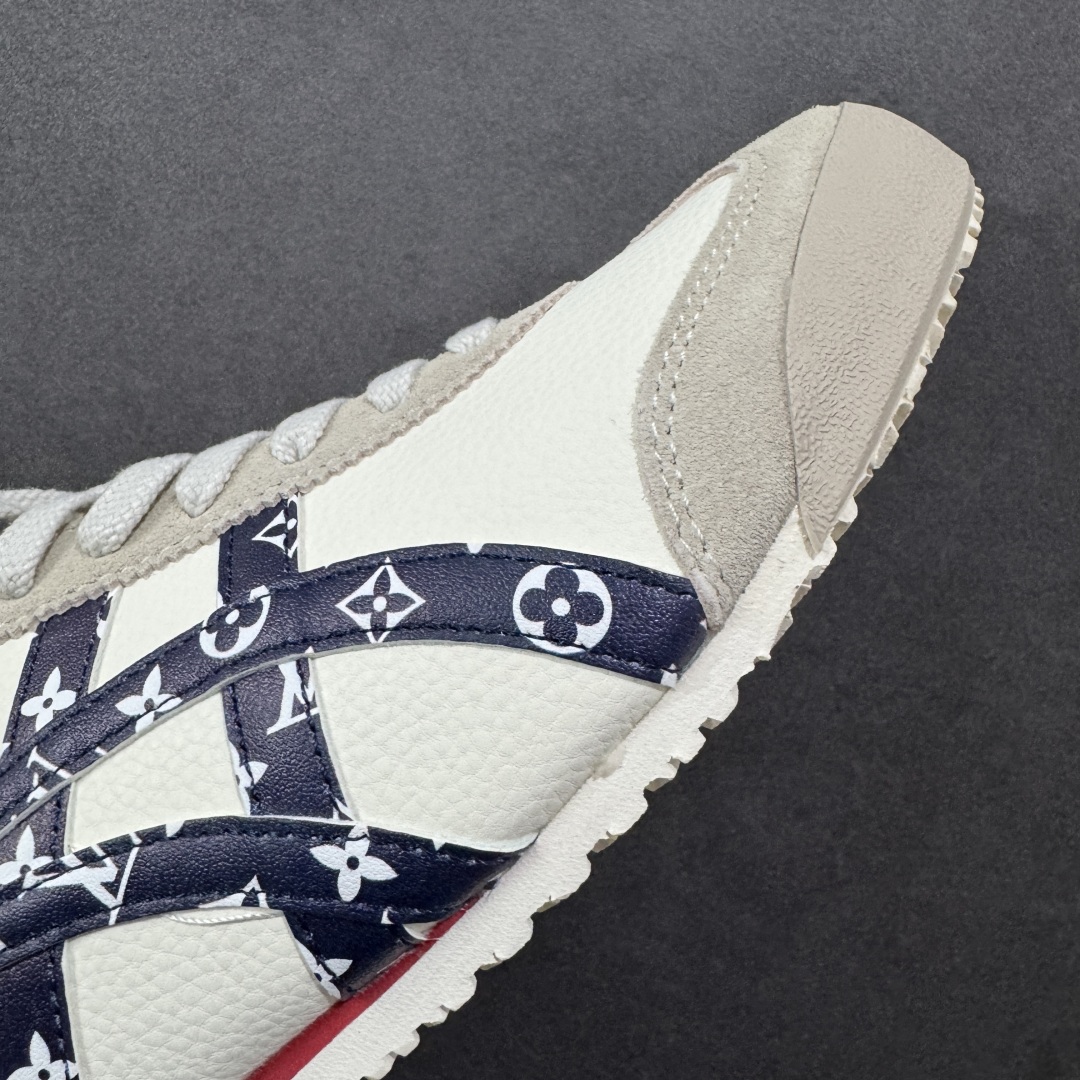  
【定制版】Onitsuka Tiger 鬼冢虎 -LV联名 低帮运动休闲鞋 棕色撞色条纹配色   亚