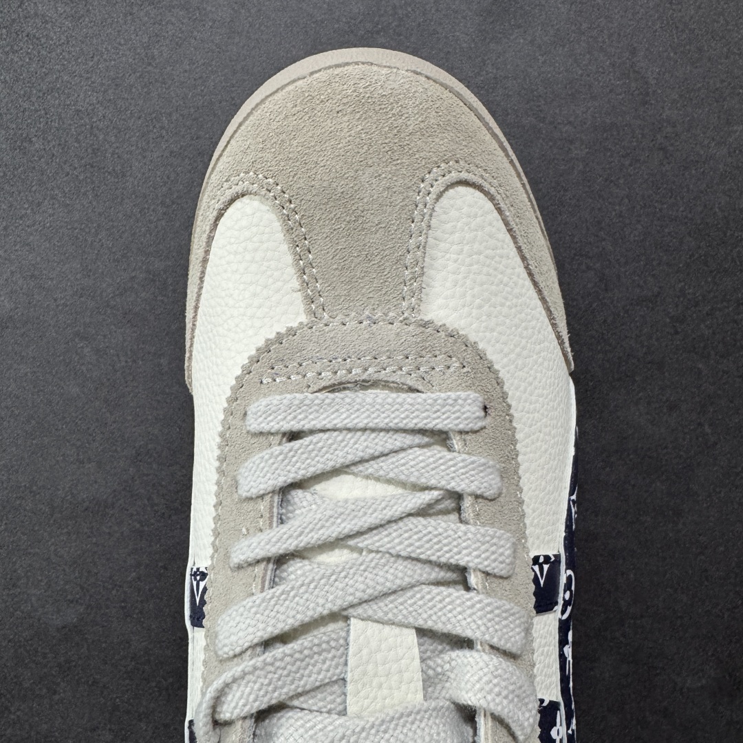  
【定制版】Onitsuka Tiger 鬼冢虎 -LV联名 低帮运动休闲鞋 棕色撞色条纹配色   亚
