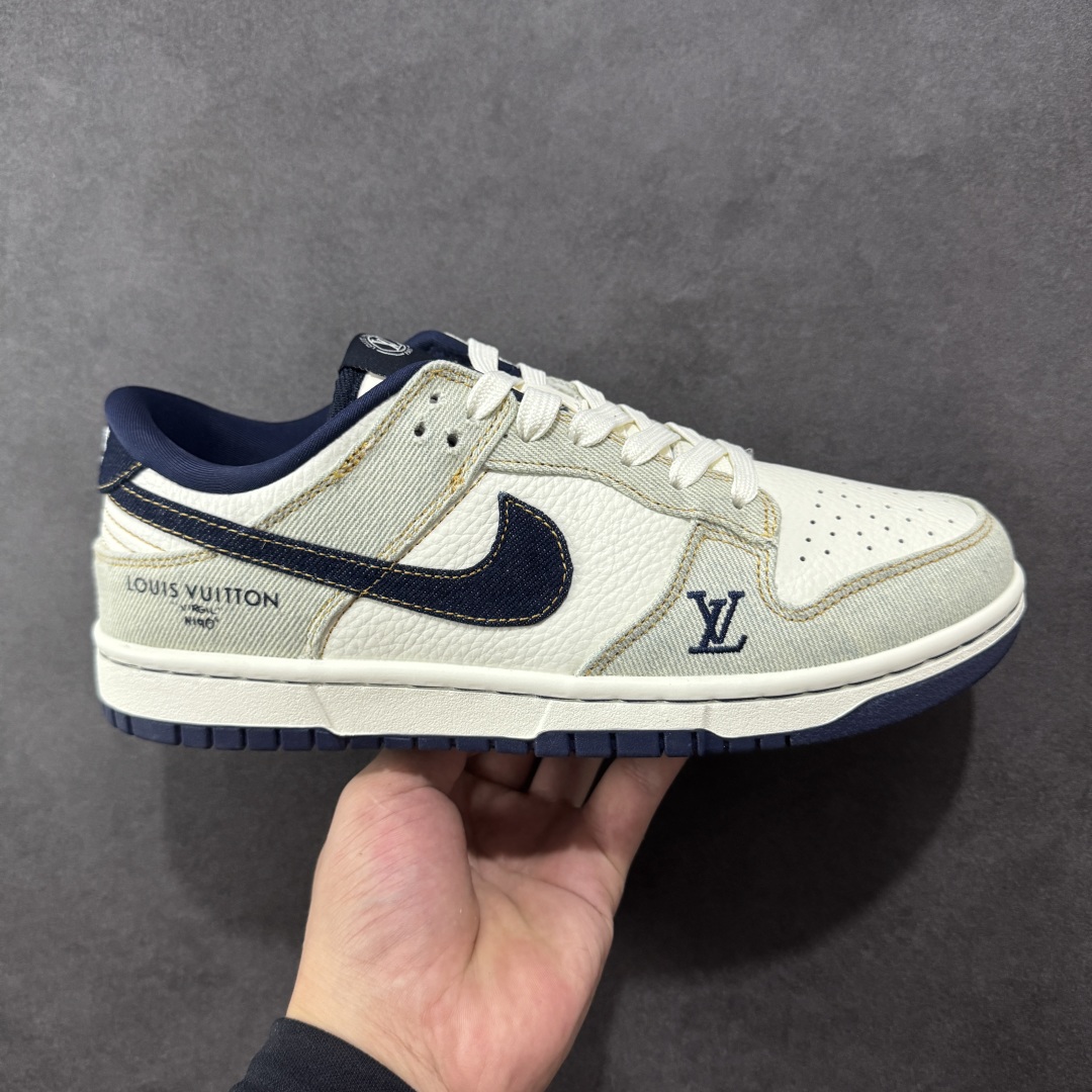  
【定制版】Nike SB Dunk Low LV联名 青蓝牛仔 高端定制 低帮休闲板鞋 SC0601