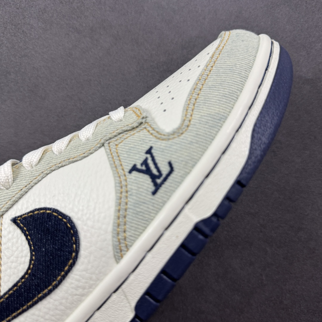  
【定制版】Nike SB Dunk Low LV联名 青蓝牛仔 高端定制 低帮休闲板鞋 SC0601
