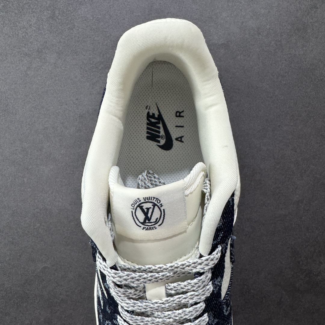 260 定制版 Nike Air Force 1'07 Low LV联名 深蓝牛仔 空军一号低帮休闲板鞋 SC0601-553
