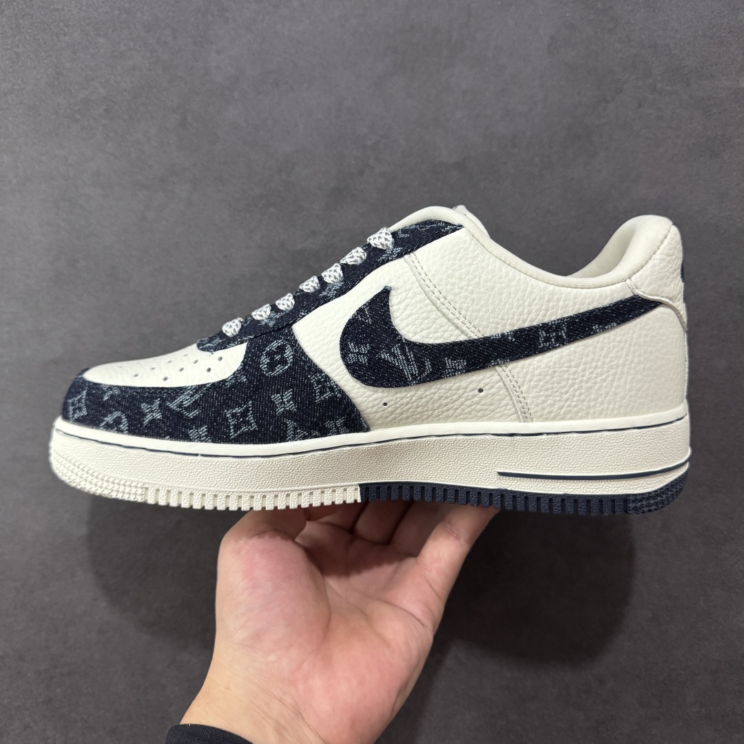 260 定制版 Nike Air Force 1'07 Low LV联名 深蓝牛仔 空军一号低帮休闲板鞋 SC0601-553