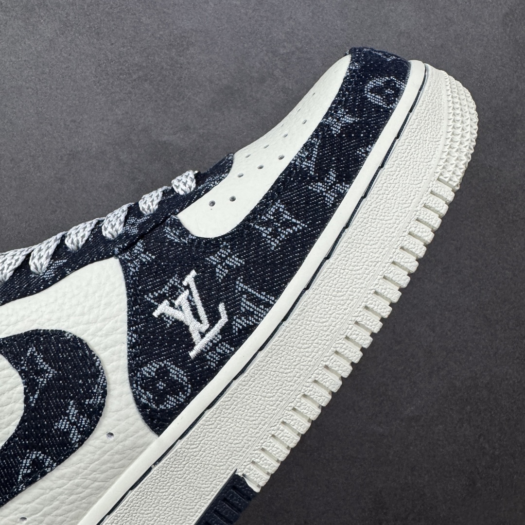 260 定制版 Nike Air Force 1'07 Low LV联名 深蓝牛仔 空军一号低帮休闲板鞋 SC0601-553