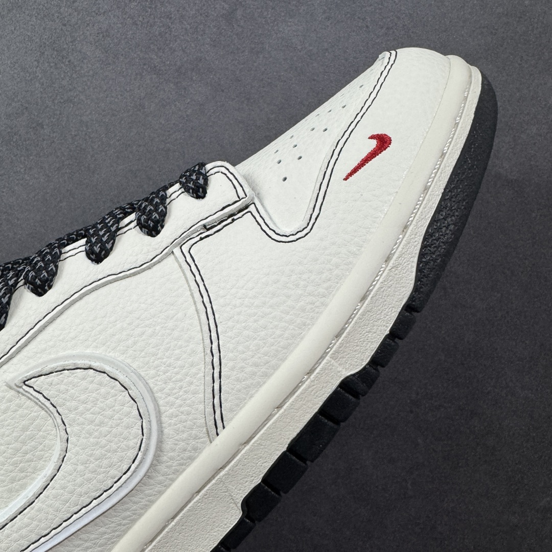  
【纯原】Nike SB Dunk Low Supreme联名 米黑线小红勾 高端定制 低帮休闲板鞋
