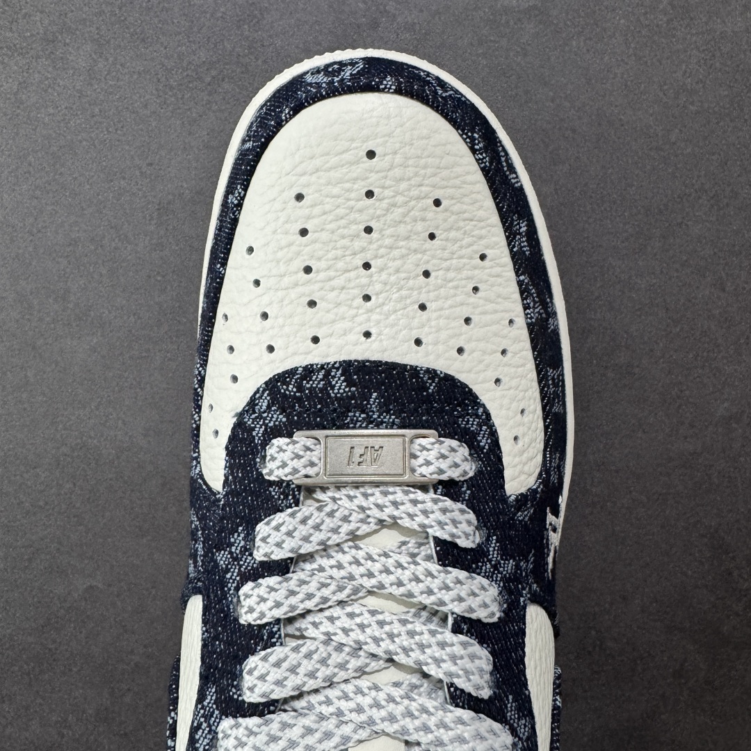 260 定制版 Nike Air Force 1'07 Low LV联名 深蓝牛仔 空军一号低帮休闲板鞋 SC0601-553