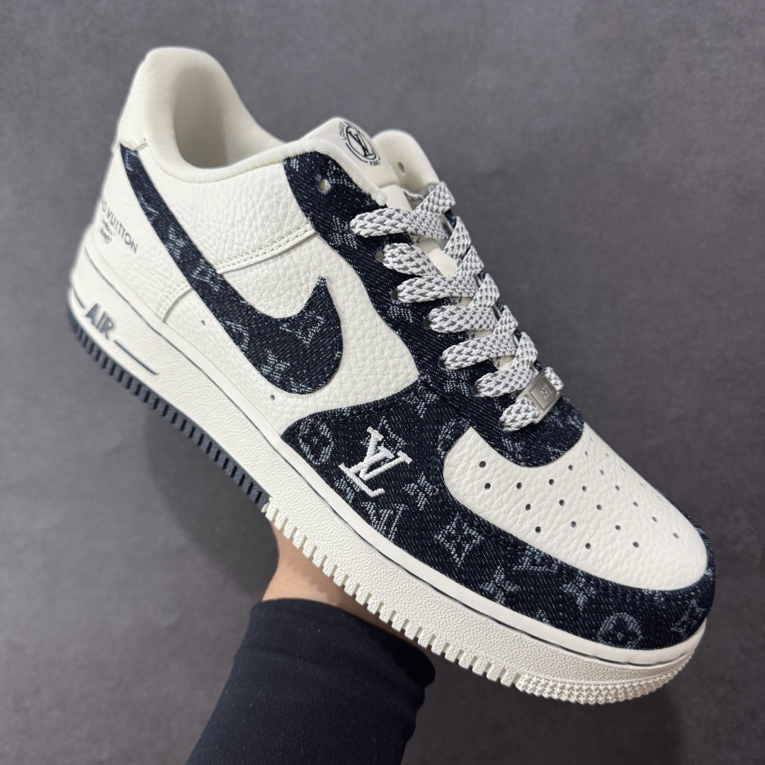 260 定制版 Nike Air Force 1'07 Low LV联名 深蓝牛仔 空军一号低帮休闲板鞋 SC0601-553