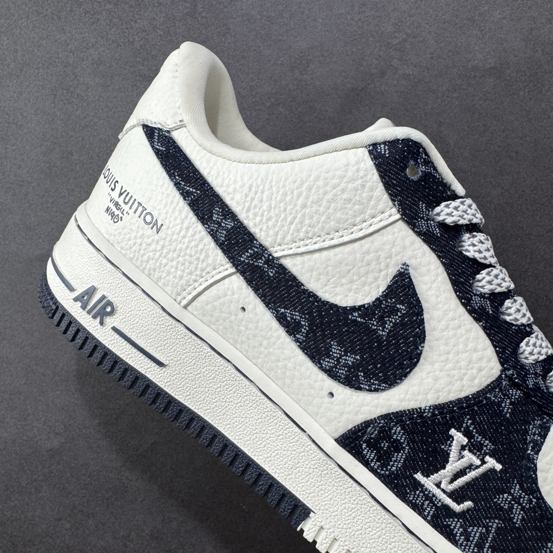 260 定制版 Nike Air Force 1'07 Low LV联名 深蓝牛仔 空军一号低帮休闲板鞋 SC0601-553