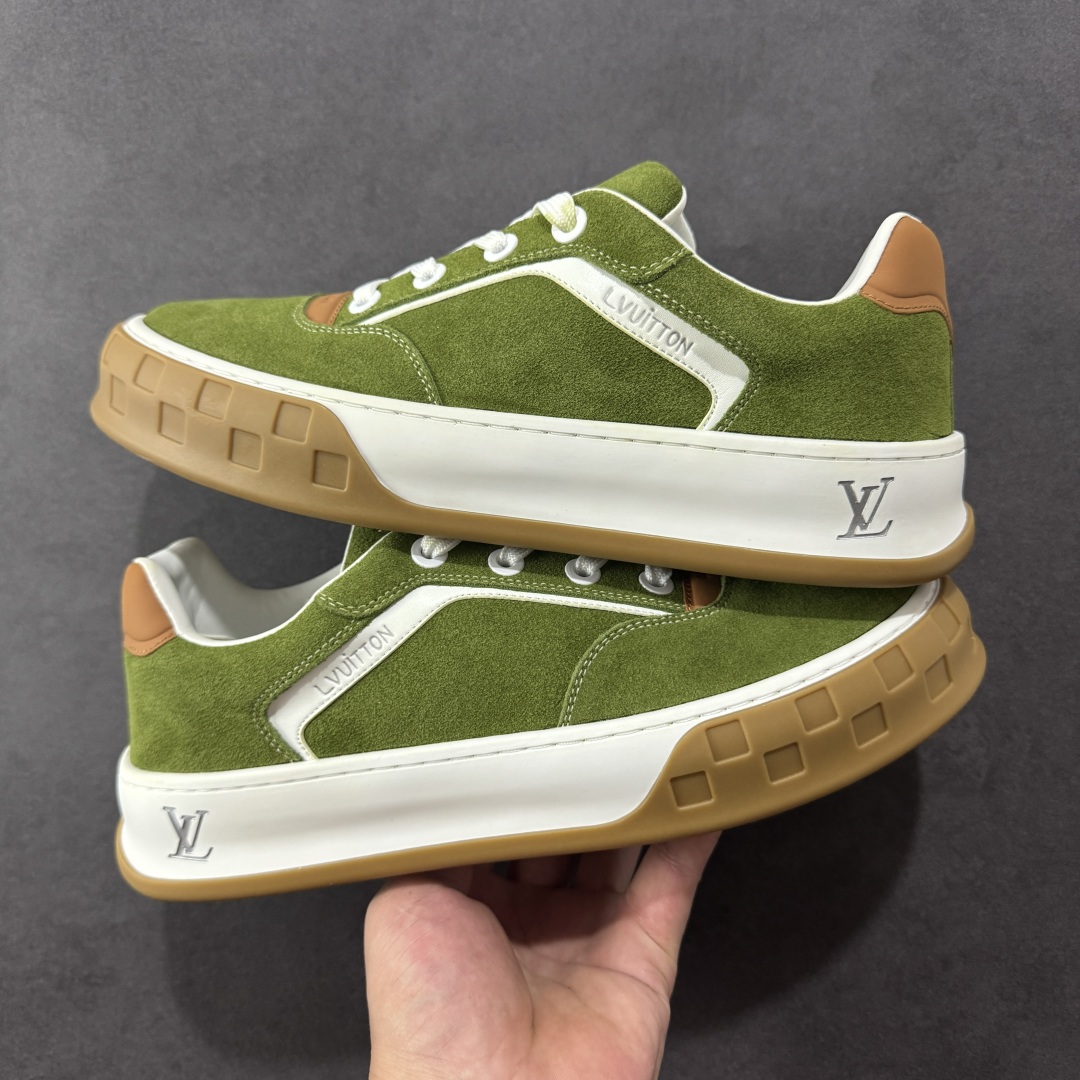 380 广东礼盒版本 LOUIS VUITTON skate sneaker 2025 秋冬男士系列 Classic 牛皮革 圆头系带 低帮 生活休闲鞋